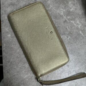 Kate Spade Gold Clutch